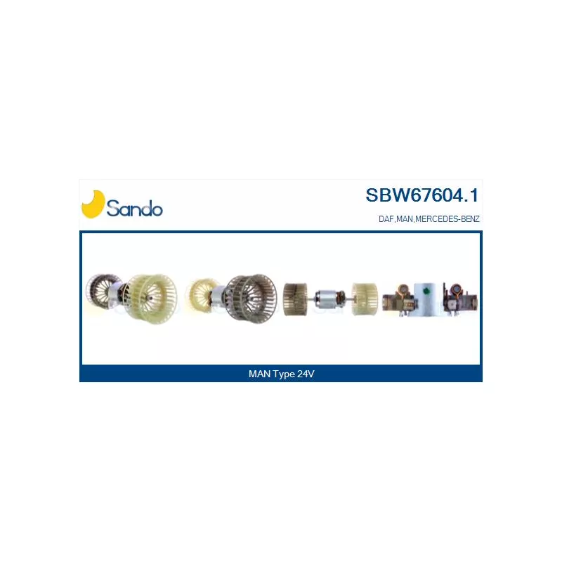 Pulseur d'air habitacle SANDO SBW67604.1