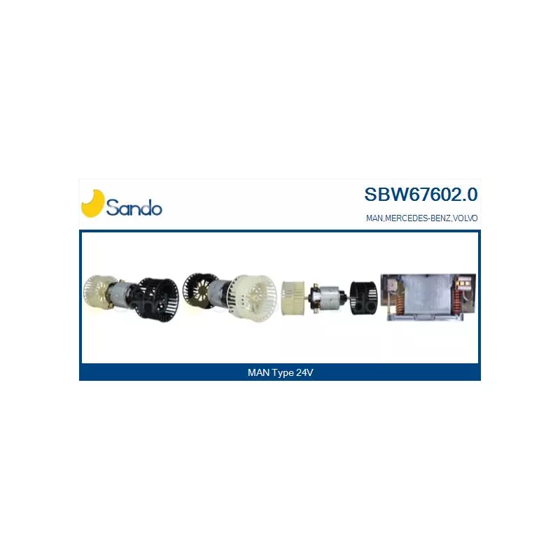 Pulseur d'air habitacle SANDO SBW67602.0