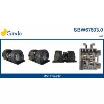 Pulseur d'air habitacle SANDO