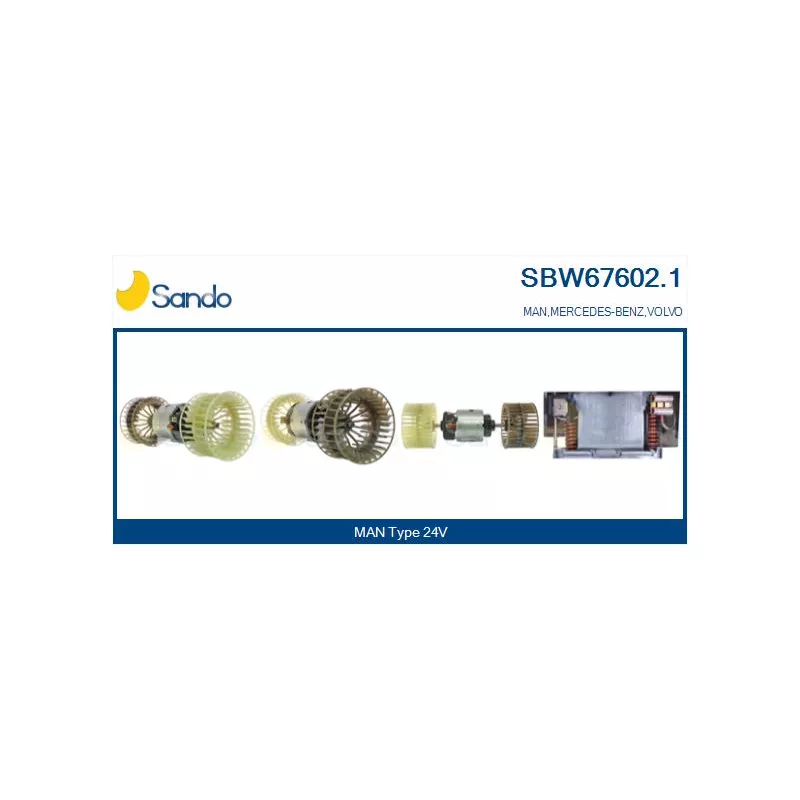 Pulseur d'air habitacle SANDO SBW67602.1