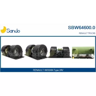 Pulseur d'air habitacle SANDO