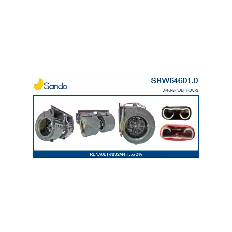 Pulseur d'air habitacle SANDO SBW64601.0