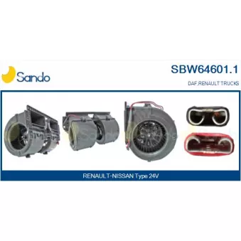 Pulseur d'air habitacle SANDO