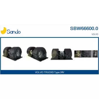 Pulseur d'air habitacle SANDO