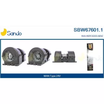 Pulseur d'air habitacle SANDO