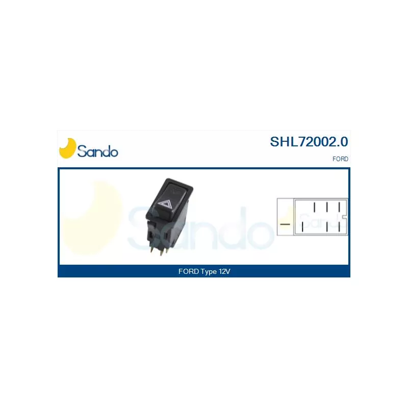 Interrupteur de signal de détresse SANDO SHL72002.0