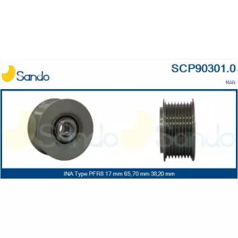 Poulie, alternateur SANDO