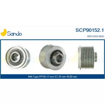 Poulie, alternateur SANDO