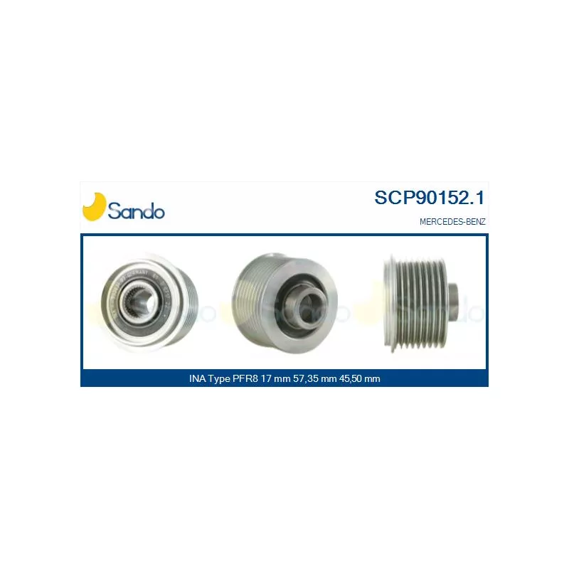 Poulie, alternateur SANDO SCP90152.1