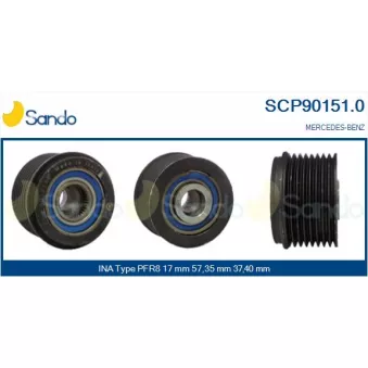 Poulie, alternateur SANDO