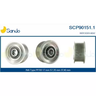 Poulie, alternateur SANDO