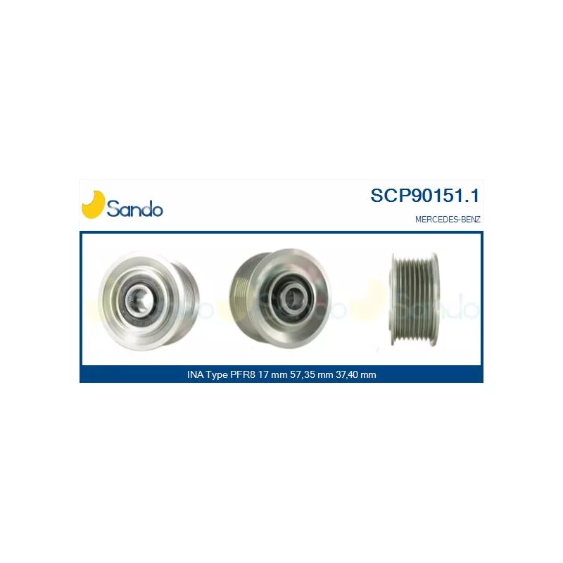 Poulie, alternateur SANDO SCP90151.1