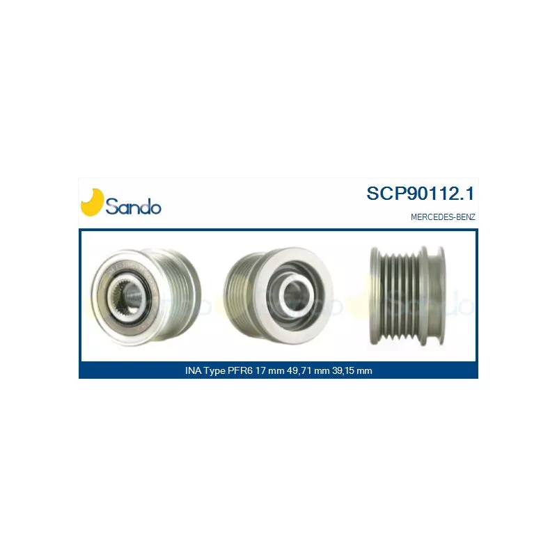 Poulie, alternateur SANDO SCP90112.1