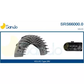 Résistance, pulseur d'air habitacle SANDO