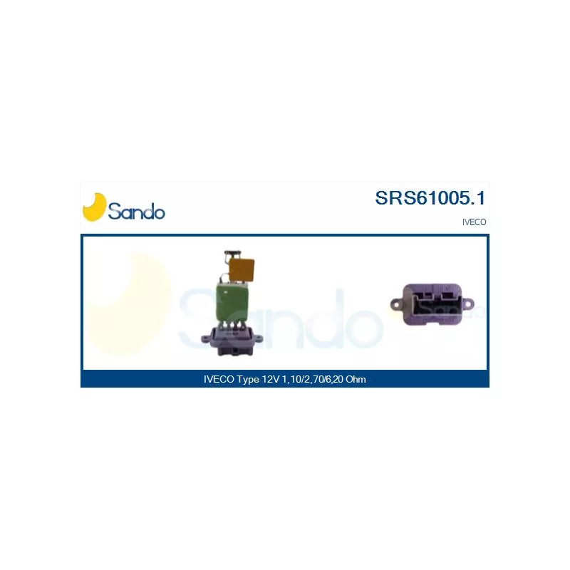 Résistance, pulseur d'air habitacle SANDO SRS61005.1