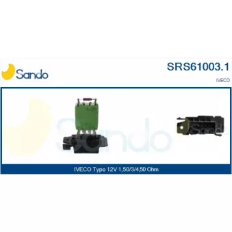 Résistance, pulseur d'air habitacle SANDO