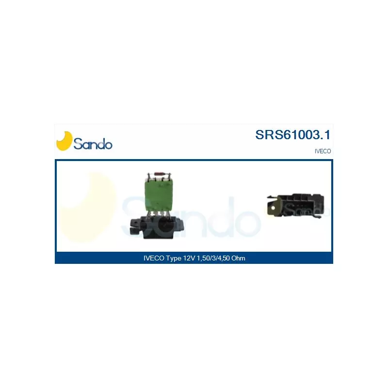 Résistance, pulseur d'air habitacle SANDO SRS61003.1