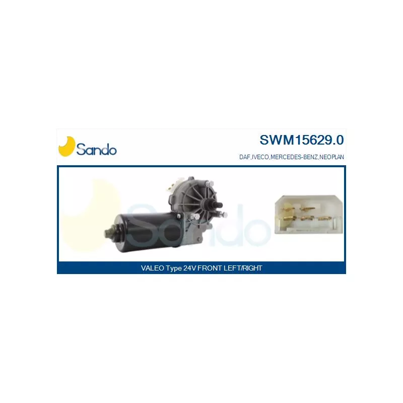 Moteur d'essuie-glace SANDO SWM15629.0