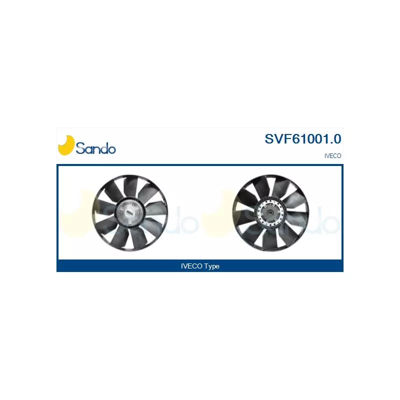 Embrayage, ventilateur de radiateur SANDO SVF61001.0