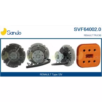 Embrayage, ventilateur de radiateur SANDO