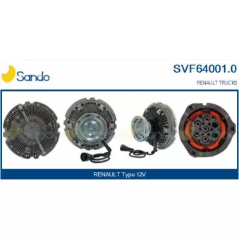 Embrayage, ventilateur de radiateur SANDO