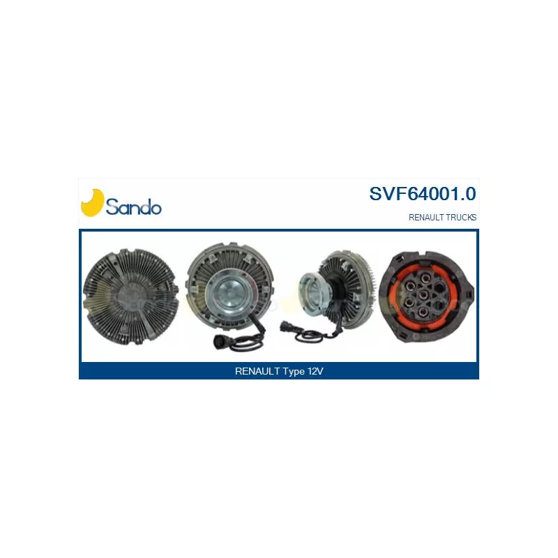 Embrayage, ventilateur de radiateur SANDO SVF64001.0