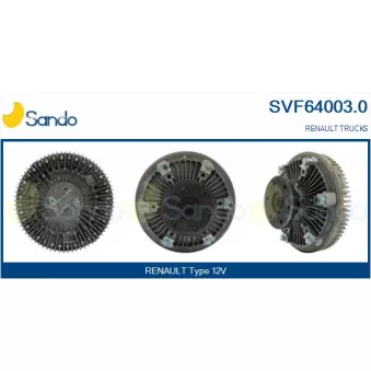 Embrayage, ventilateur de radiateur SANDO