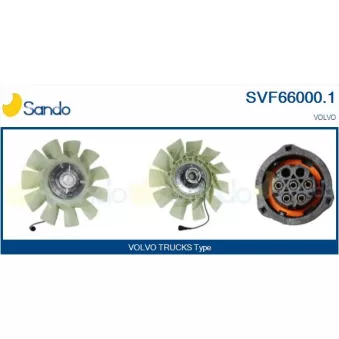Embrayage, ventilateur de radiateur SANDO