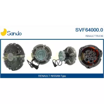 Embrayage, ventilateur de radiateur SANDO