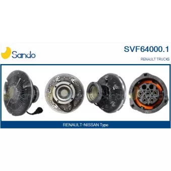 Embrayage, ventilateur de radiateur SANDO