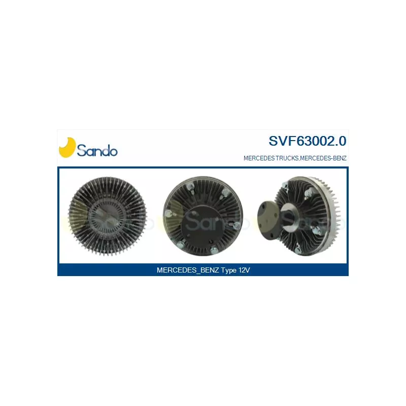 Embrayage, ventilateur de radiateur SANDO SVF63002.0