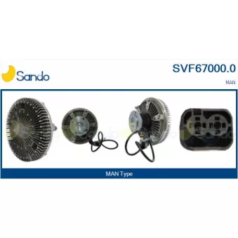 Embrayage, ventilateur de radiateur SANDO SVF67000.0