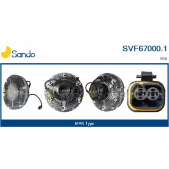 Embrayage, ventilateur de radiateur SANDO