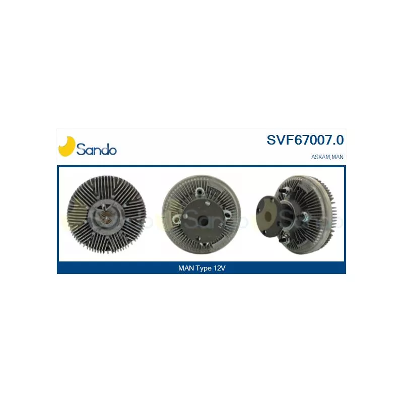 Embrayage, ventilateur de radiateur SANDO SVF67007.0