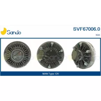 Embrayage, ventilateur de radiateur SANDO