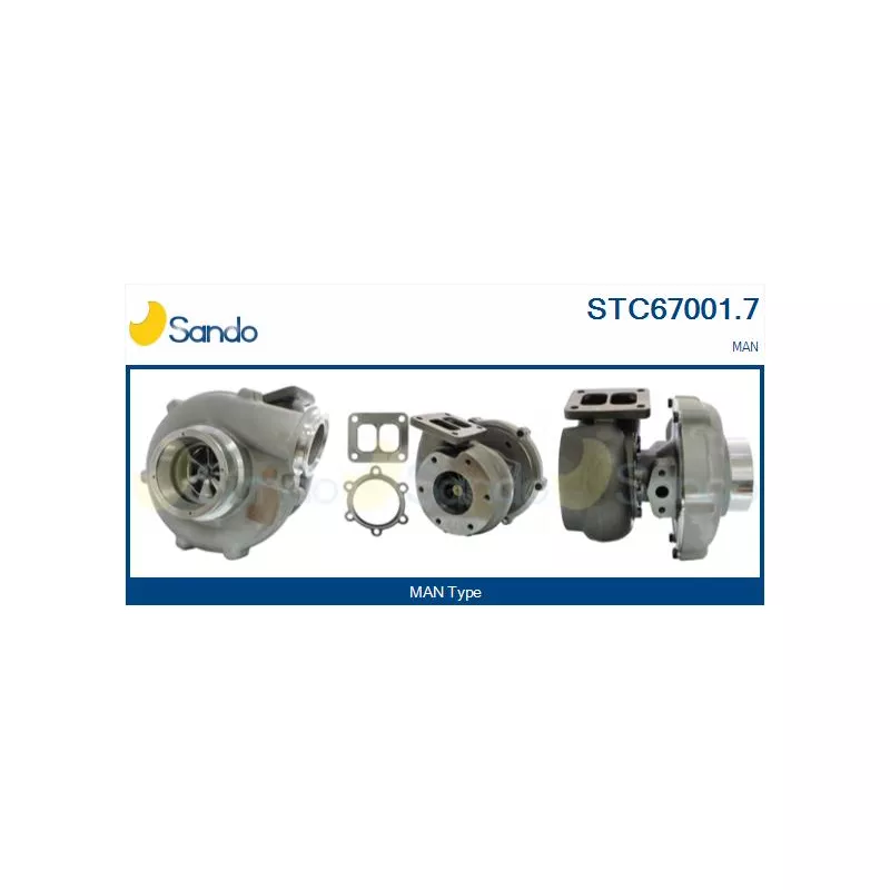 Turbocompresseur, suralimentation SANDO STC67001.7