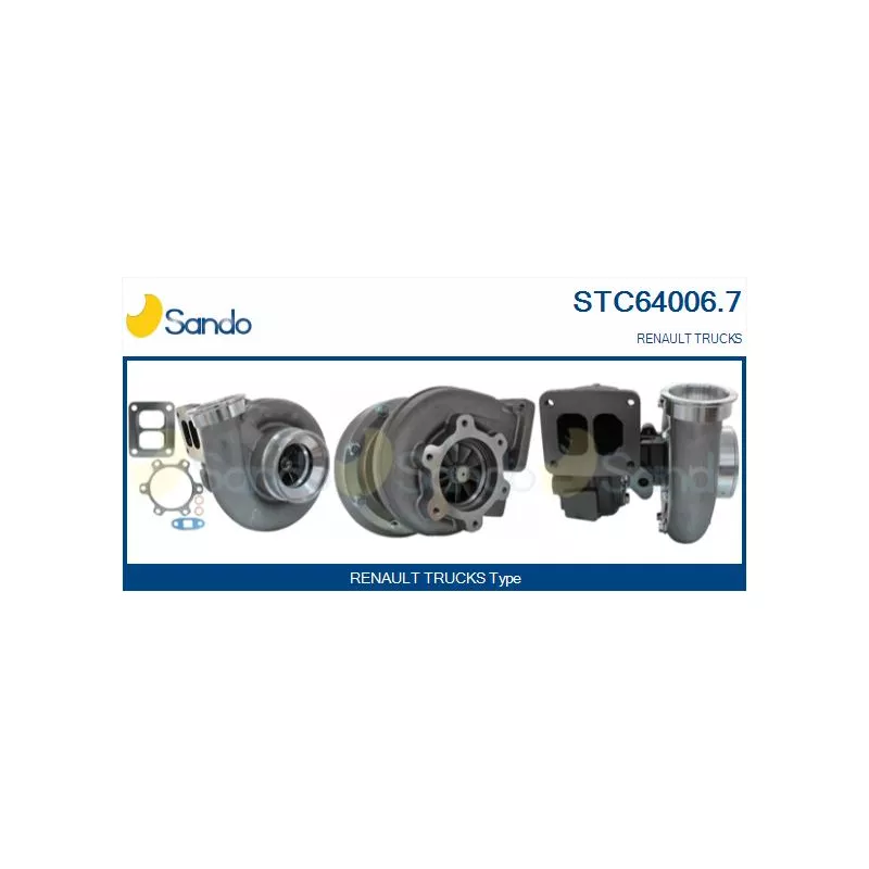 Turbocompresseur, suralimentation SANDO STC64006.7