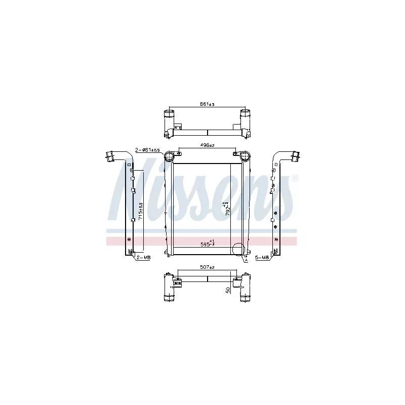 Intercooler, échangeur NISSENS 97090