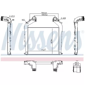 Intercooler, échangeur NISSENS
