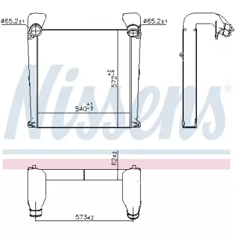 Intercooler, échangeur NISSENS