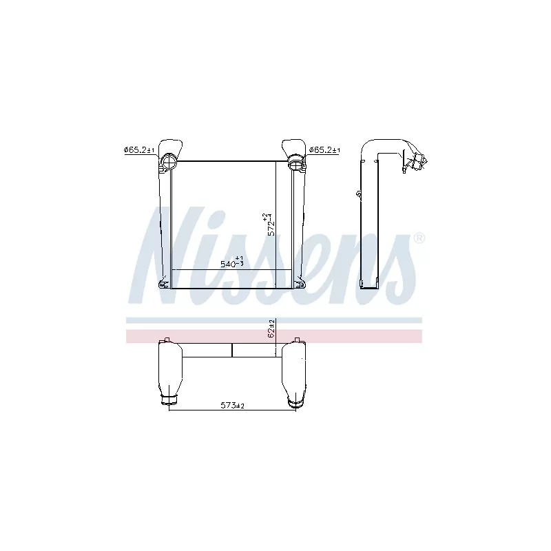 Intercooler, échangeur NISSENS 961331