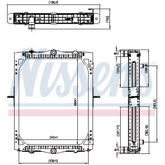 Radiateur, refroidissement du moteur NISSENS