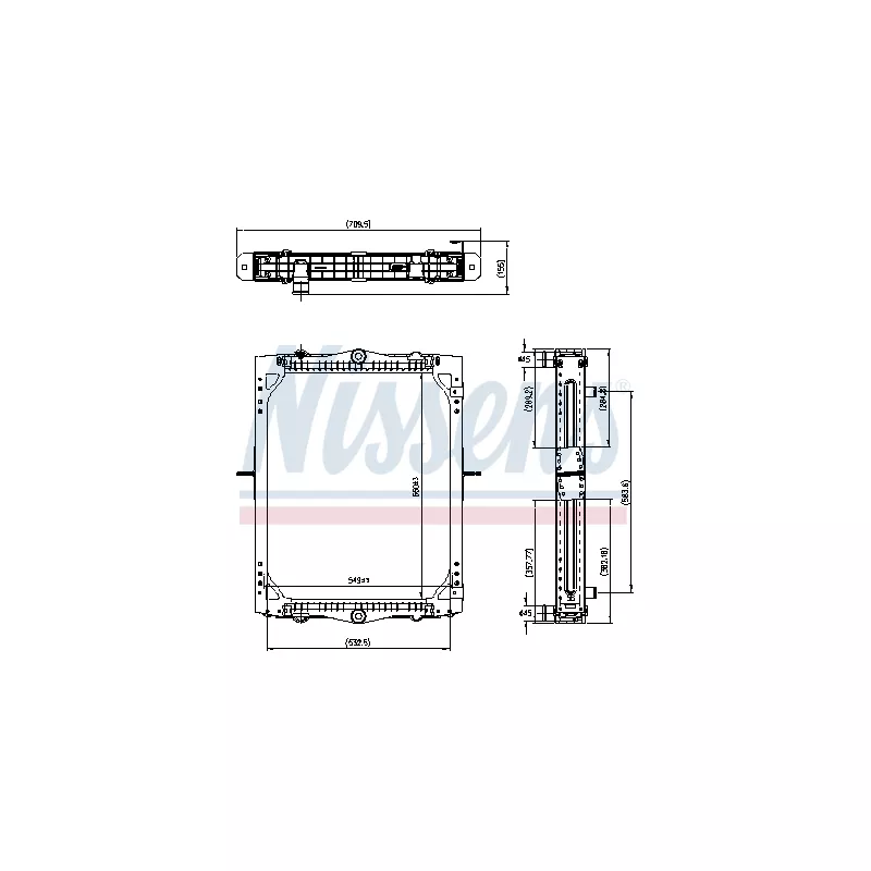 Radiateur, refroidissement du moteur NISSENS 606425