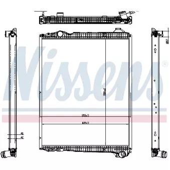 Radiateur, refroidissement du moteur NISSENS