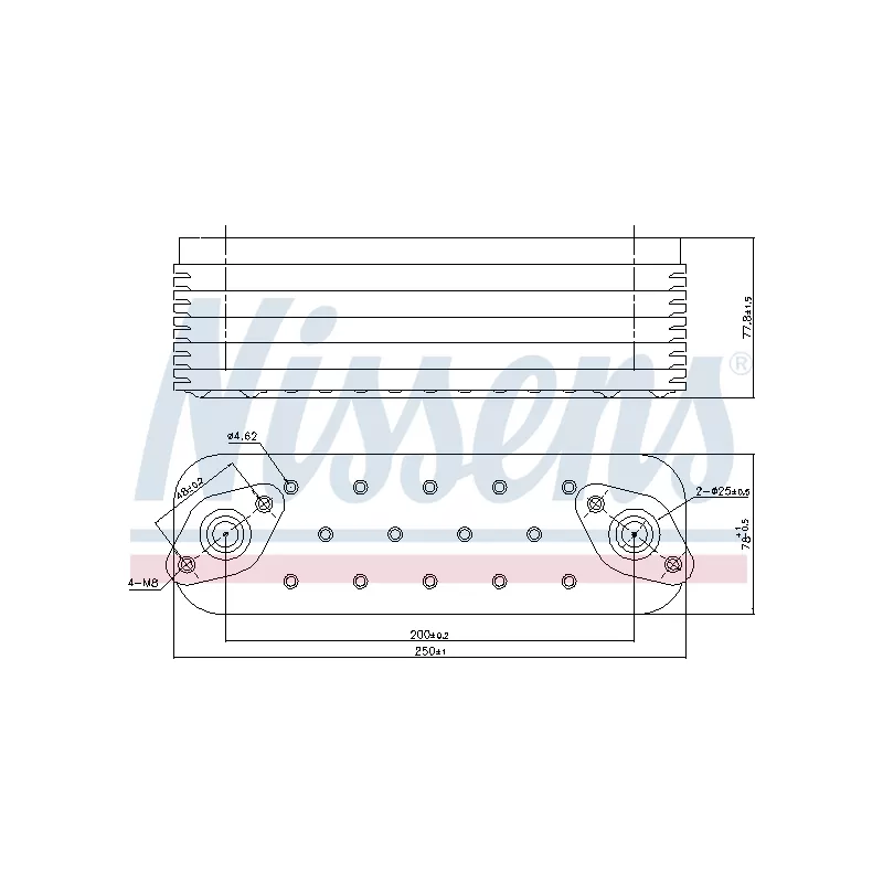 Radiateur d'huile NISSENS 91465