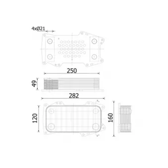 Radiateur d'huile MAHLE