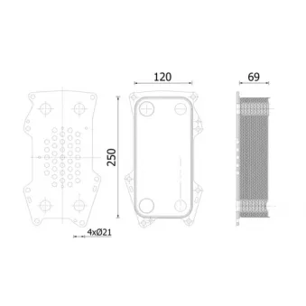 Radiateur d'huile MAHLE