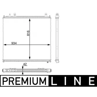 Radiateur basse température, intercooler MAHLE CR 105 000P