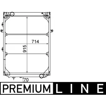 Radiateur, refroidissement du moteur MAHLE CR 214 000P