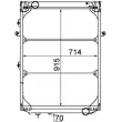 Radiateur, refroidissement du moteur MAHLE CR 214 000P - Visuel 2